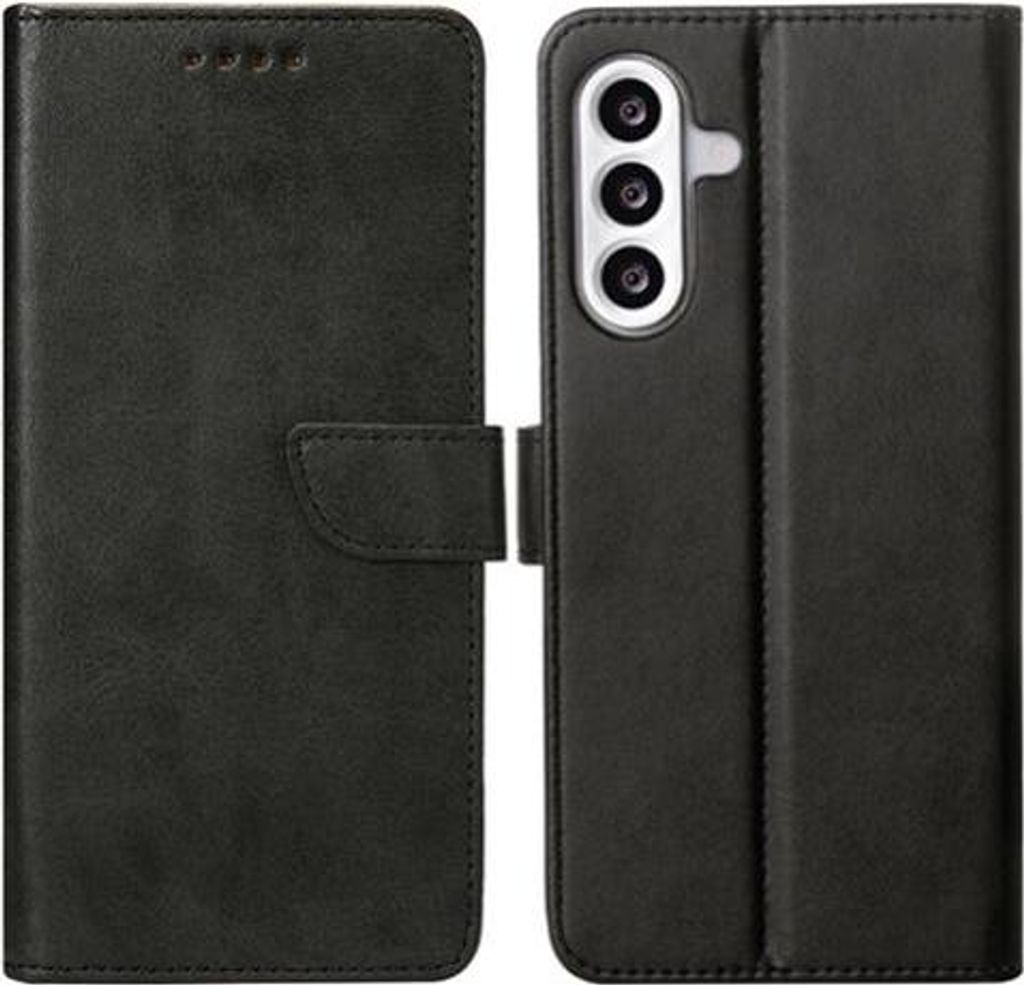 Rixus Flip Book Cover Tasche Schutz-Hülle Case passend für Samsung Galaxy A56 (A566B), schwarz