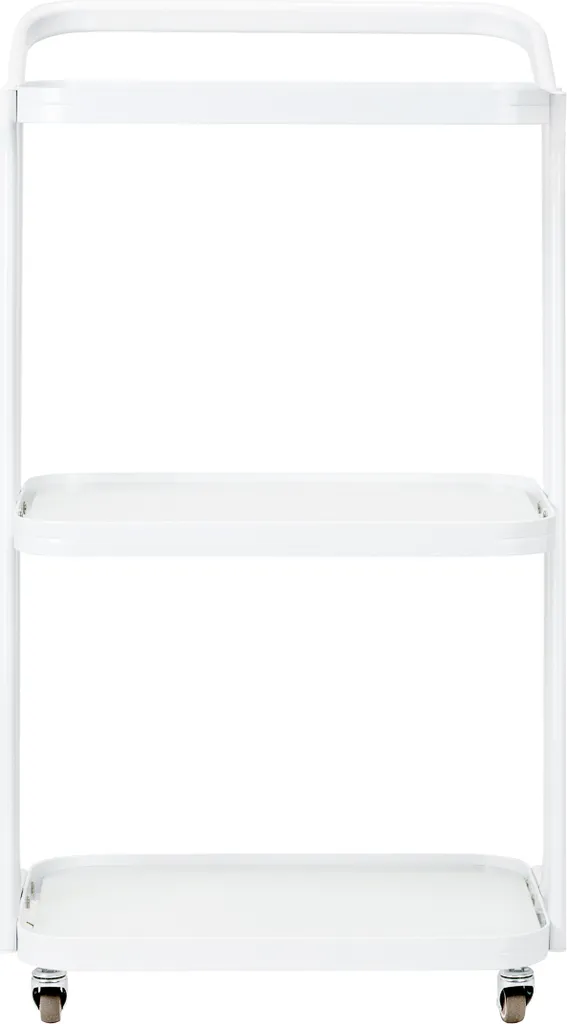 Bout de canapé blanc Giovanni H6701 - Table basse d'appoint moderne 67cm