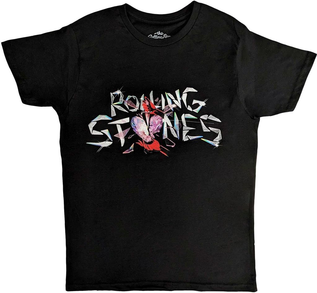 The Rolling Stones - "Hackney Diamonds" T-Shirt Logo für Herren/Damen Uni RO9038 (M) (Schwarz)