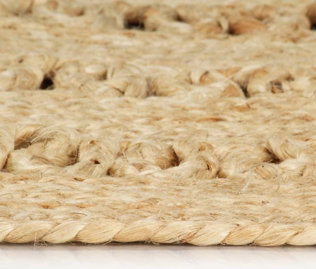 "Winter Sale" Designerteppiche - Braun Teppich Handgefertigt Jute Geflochten 120cm DE4689506