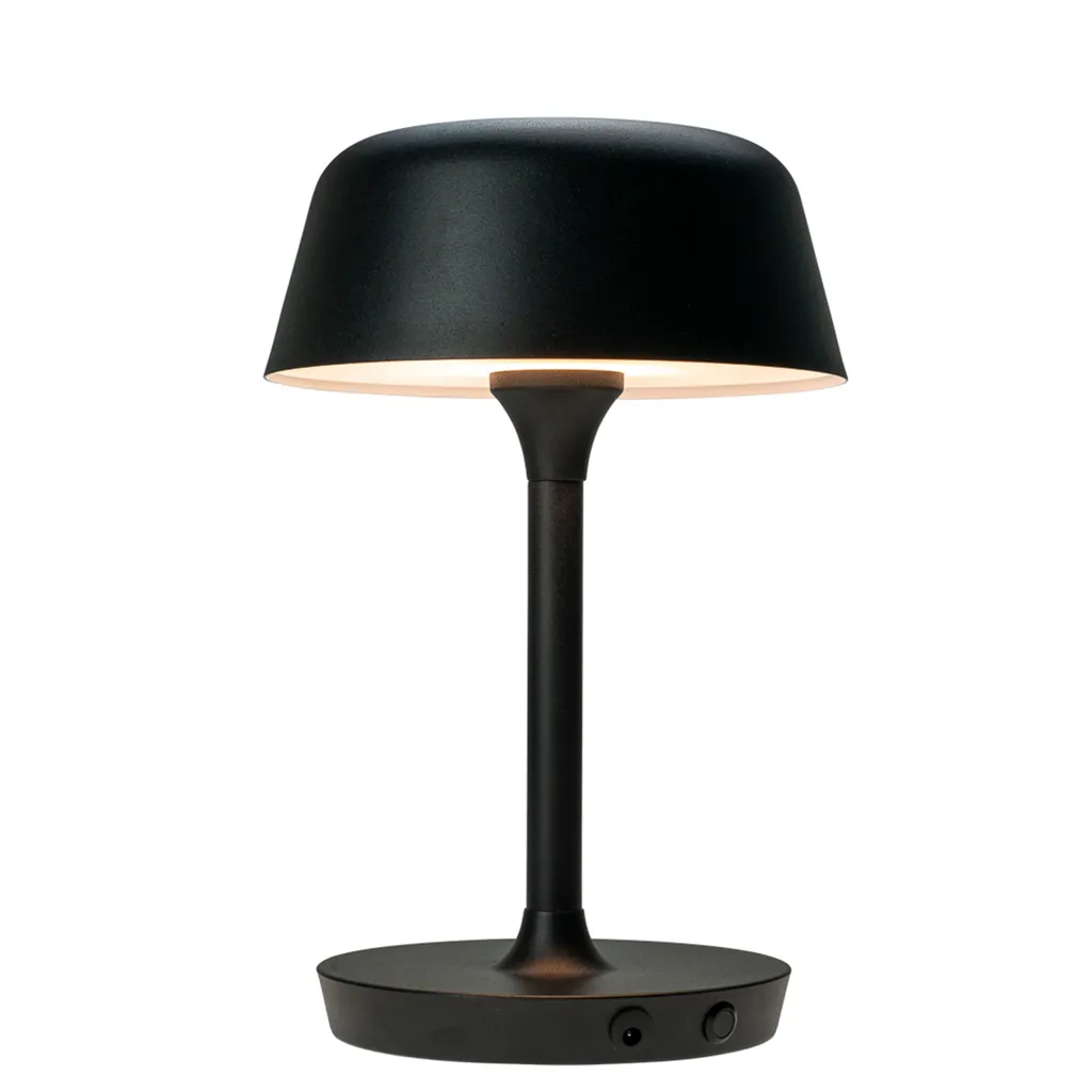 Lampe LED sans fil Valencia noir : finis les câbles sur votre table