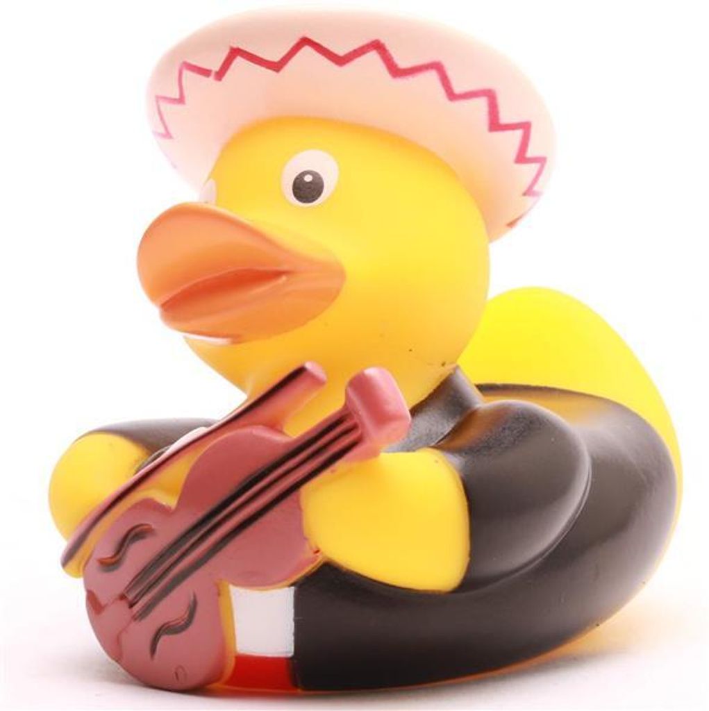 Badeente Mexico Mariachi Violinen-Spieler Vinyl 9,5 cm