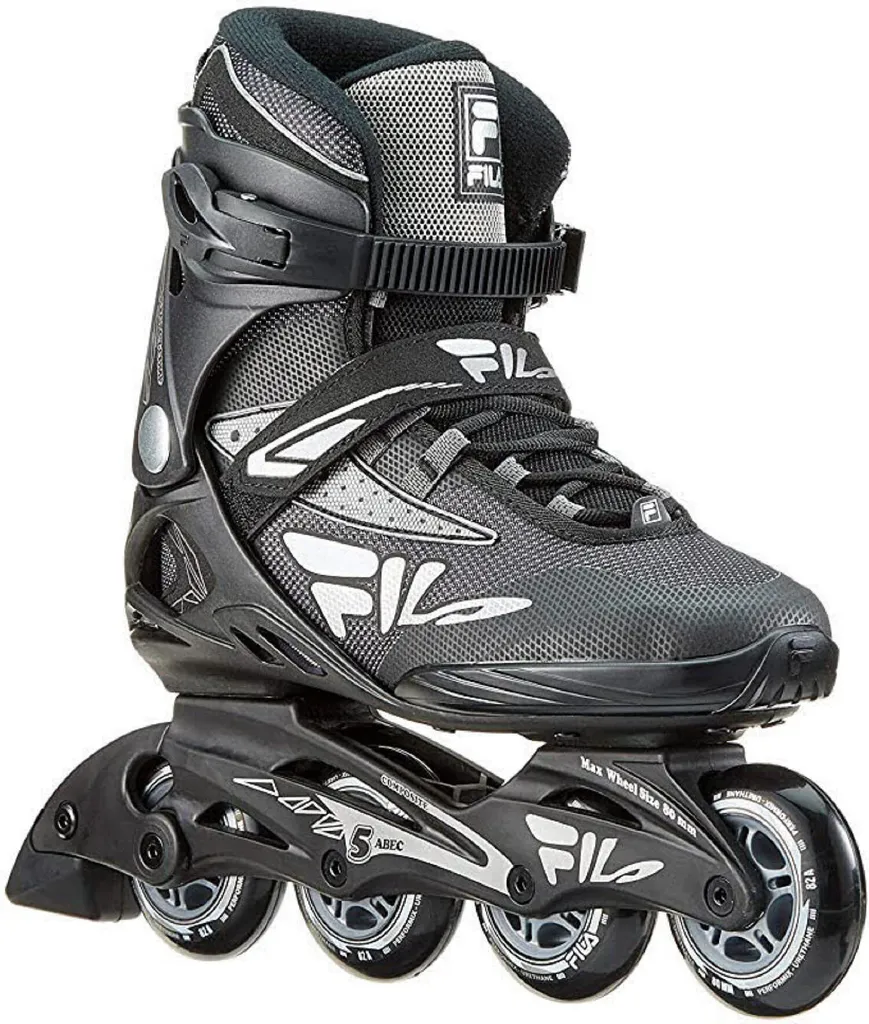 FILA Legacy Comp EU 43 Roller en Ligne 80mm ABEC 7 Rail Composite Léger