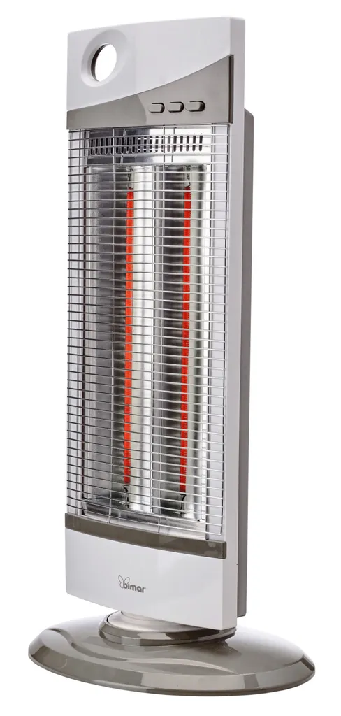 Radiateur fibre de carbone Bimar HR301 1000W blanc à 2 niveaux de chauffe