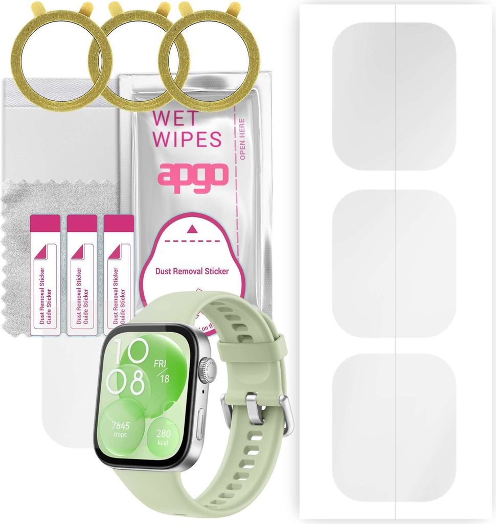 apgo 3 Stück Schutzfolie, klar, kompatibel mit Huawei Watch Produktbild 