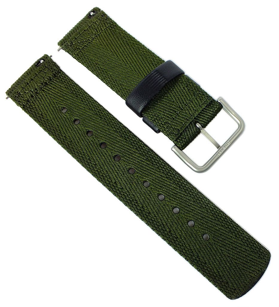 Casio Uhrarmband | Ersatzband 24mm Textil grün G-Shock GA-2000E-4ER