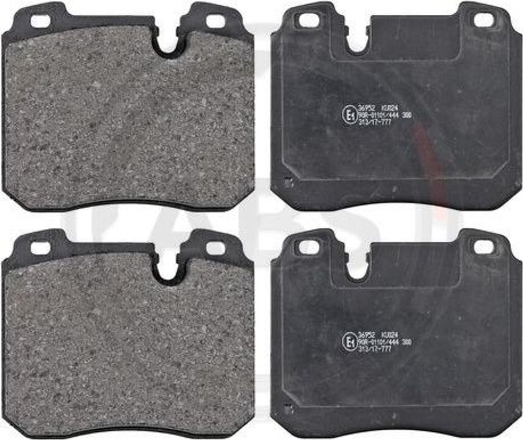 A.B.S. 36952 Bremsbelagsatz, Scheibenbremse OE 34111160120 kompatibel mit 8er E31, 7er E38, 5er E34