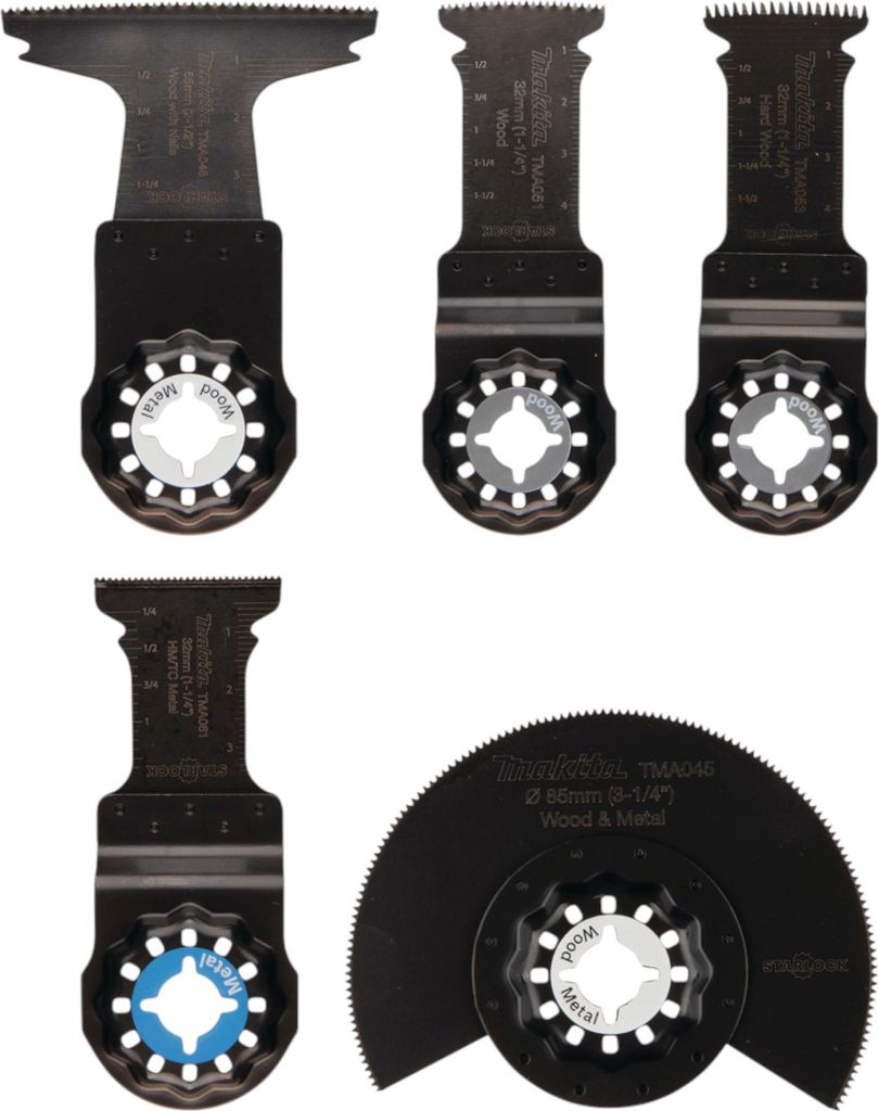 Makita Multifunktionswerkzeug Tauchsägeblatt mit Starlock-Aufnahme - 5-teiliges Set