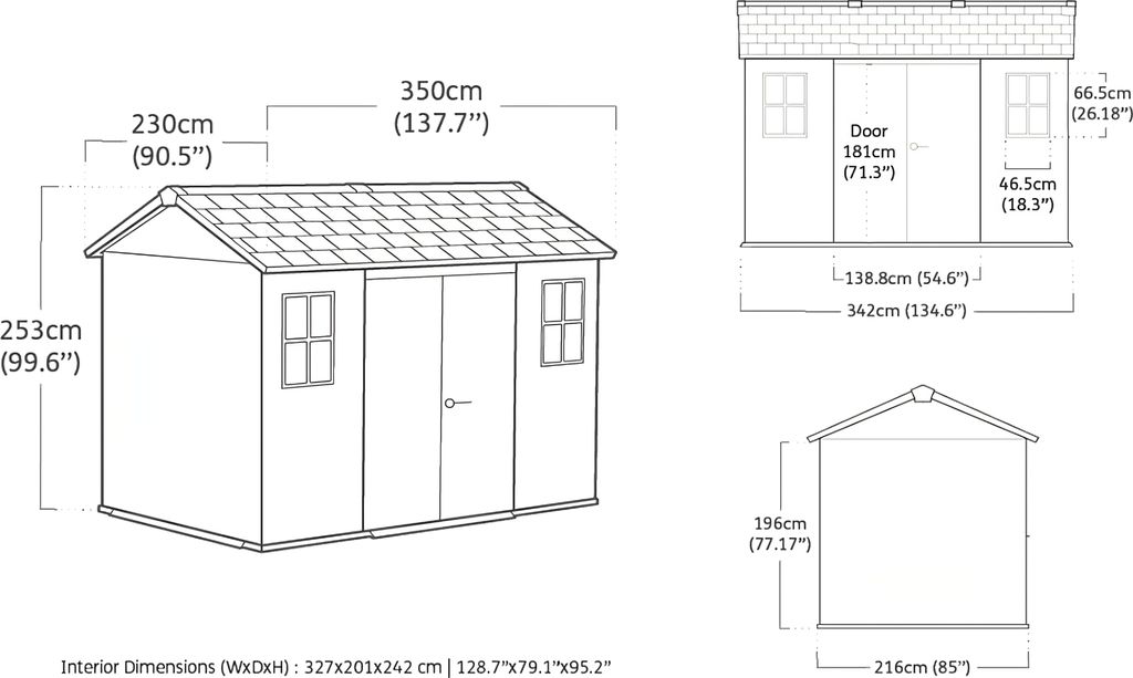 Keter Zahradní kůlna Oakland 1175 antracitová, 418557 Keter Obrázek produktu 9