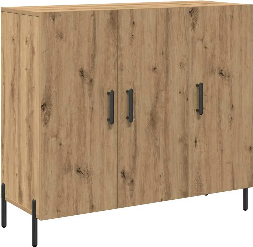 SYFAX™ Mobile Credenza Rovere Artigianale 90cm | Eleganza in Multistrato