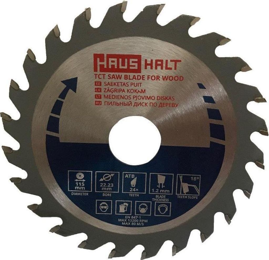 Lame de scie 115mm Lame de scie circulaire pour le bois, 24 Image du produit 