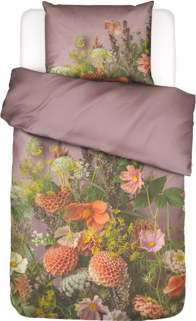 Essenza Satin Bettwäsche-Garnitur Phae Farbe Woodrose Größe 135x200+80x80