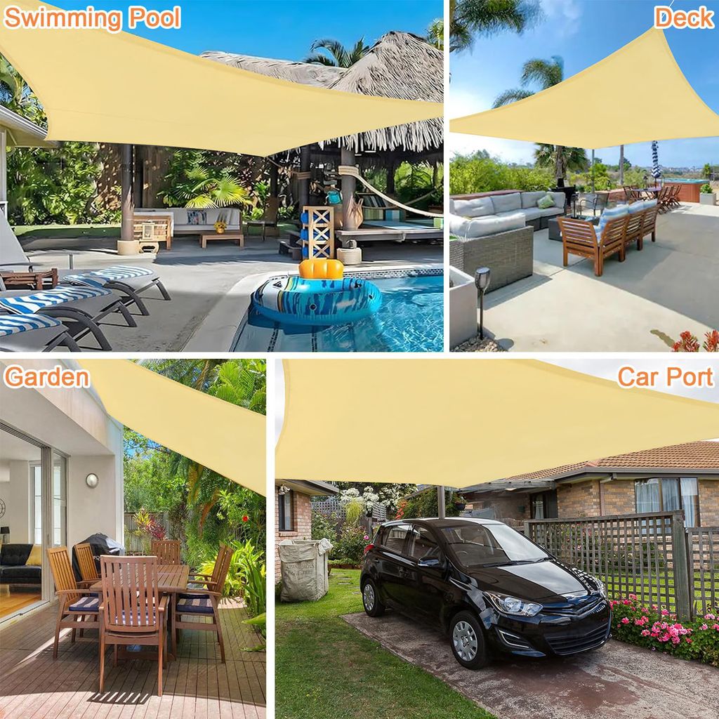 Sonnensegel 3x7m Wasserdicht - UV-Schutz Für Terrasse & Garten