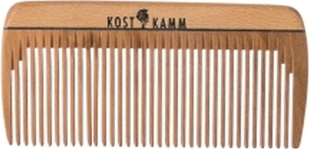 Robuster Mini Taschenkamm aus Holz, 8 cm, feinzahnig, für kurzes, glattes Haar