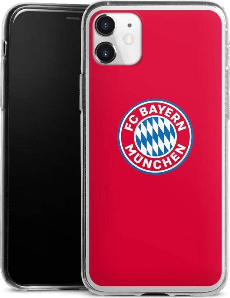 DeinDesign Slim Hülle für Apple iPhone 11 Silikon Case Ultra Dünn Handyhülle FC Bayern München FCB Logo