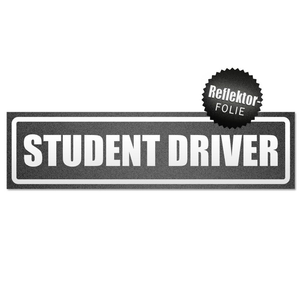 Student Driver invertiert Magnetschild Schild magnetisch
