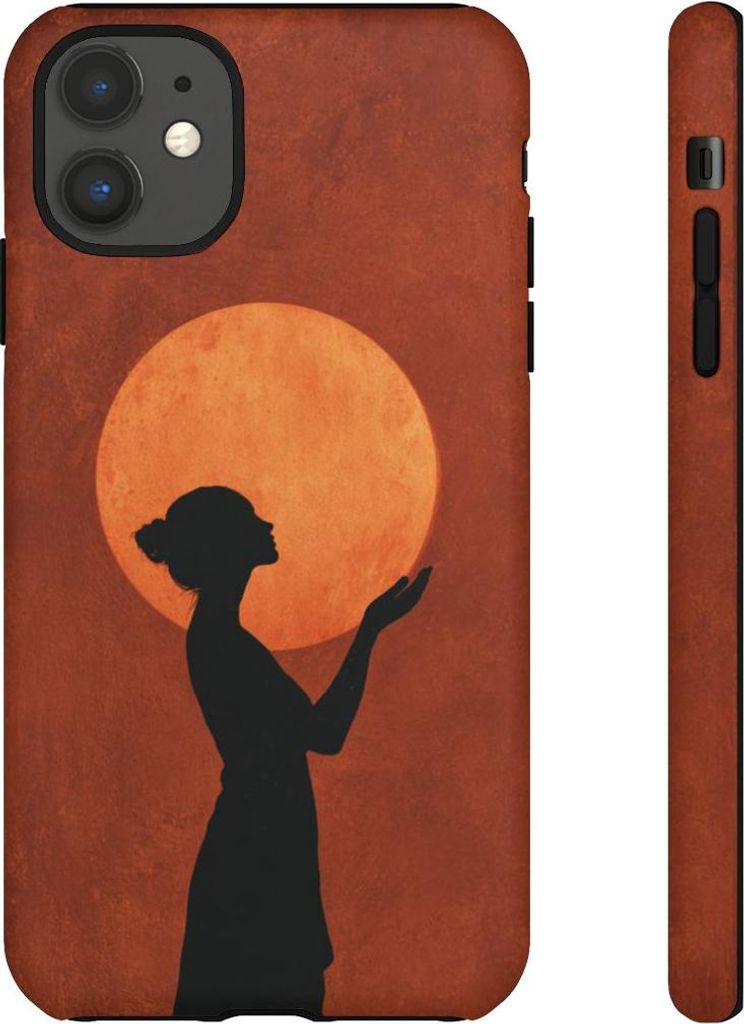 Sonnenfrau im Profil – Hülle Kompatibel mit iPhone 11