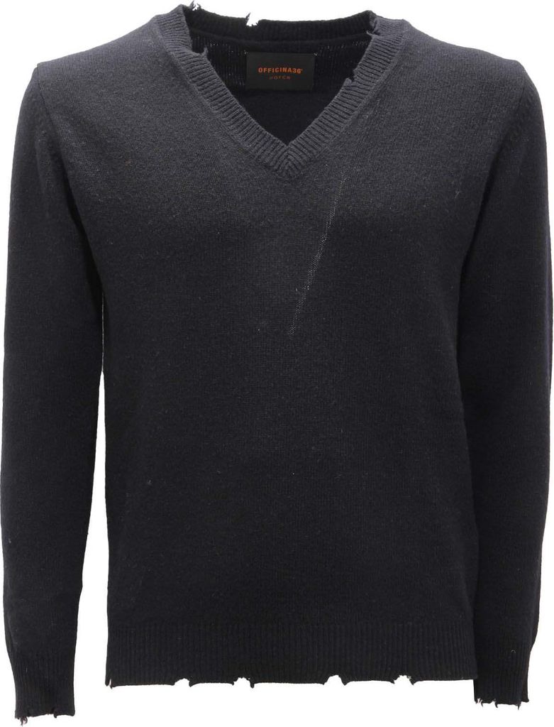 2203AM maglione uomo OFFICINA36 man wool sweater black