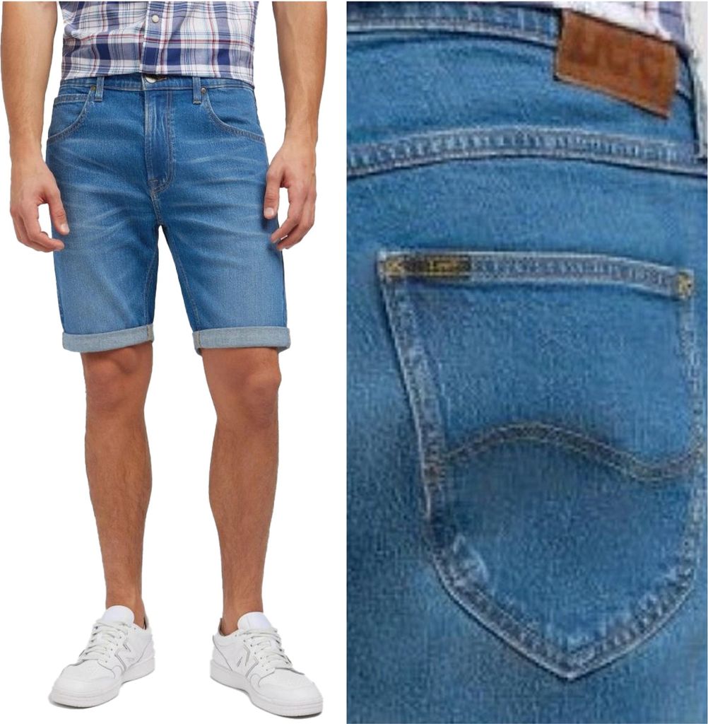 Lee 5-Pocket-Shorts aus Denim mit seitlicher Produktbild 