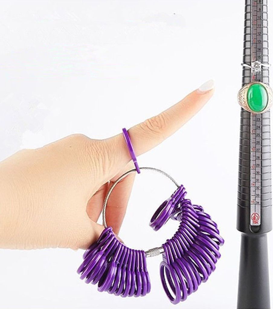 Ringgrößen-Dornstab, Fingermessgerät, Ringgrößenmesser, Produktbild 