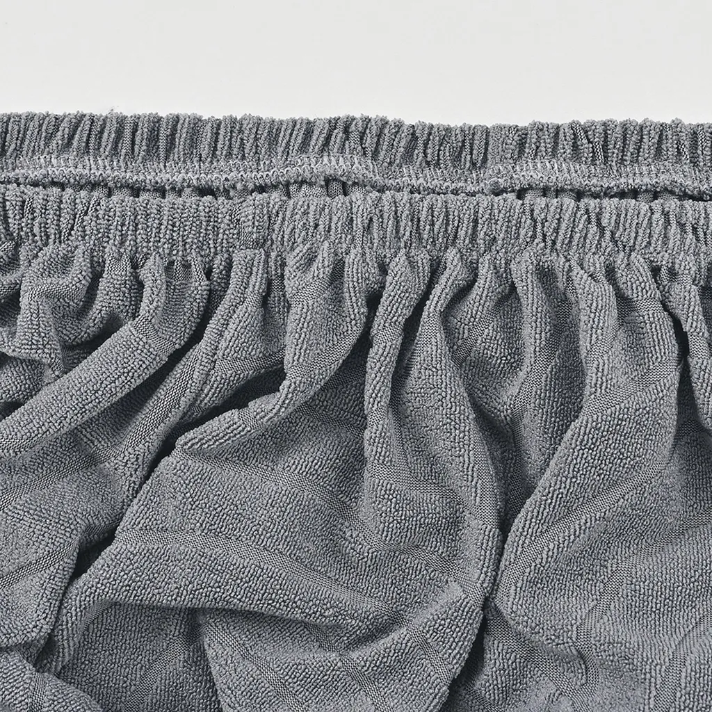 Set 4 Coprisedia Jacquard Grigio Impermeabili | Fodere Sedie Sala Pranzo - 10