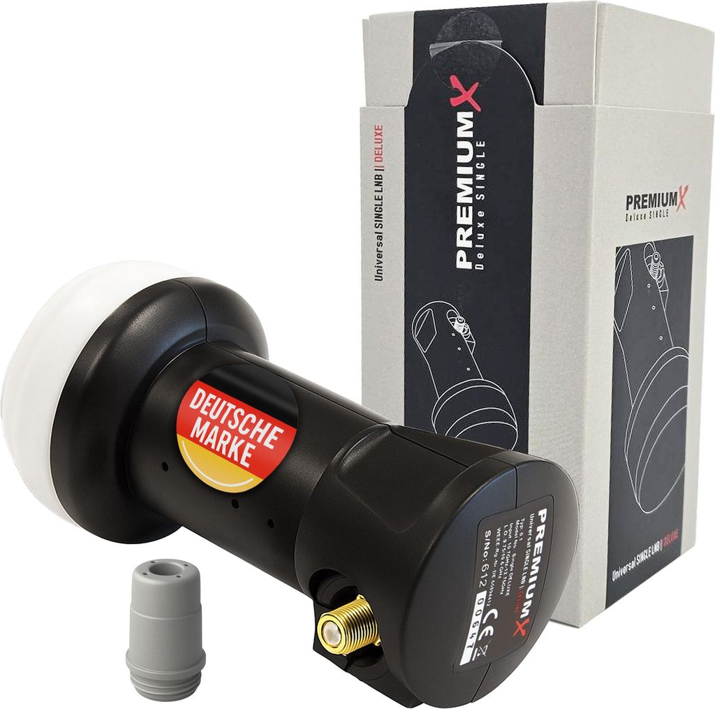 PremiumX Deluxe Single LNB Signalumsetzer digital SAT-Empfang HD UHD 4K