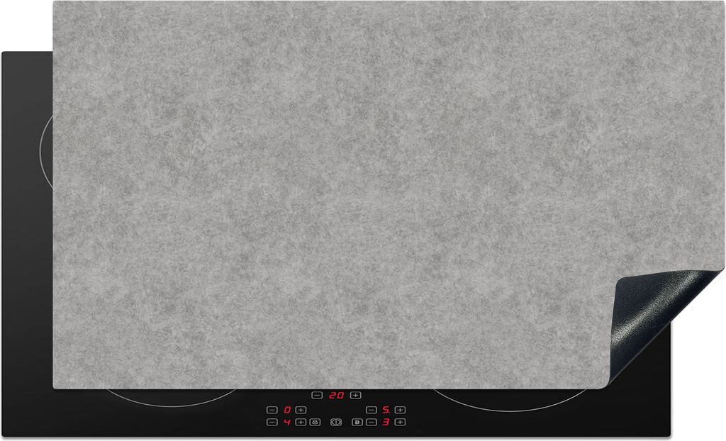 KitchenYeah Herdabdeckplatte Beton - Alt - Muster , 91x52cm, Küche Deko, Ceranfeld Herdabdeckung, Abdeckplatte fùr Kochfeld