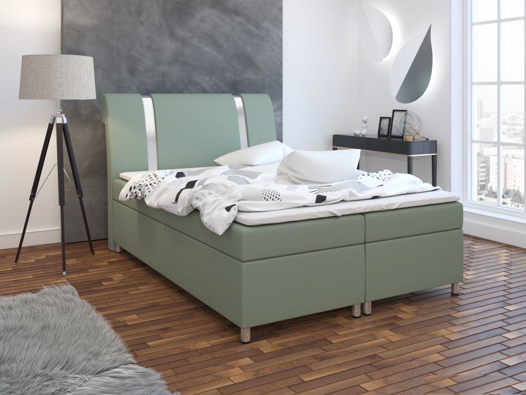 Boxspringbett Schlafzimmerbett TIAN 160x200cm inkl.Bettkasten
