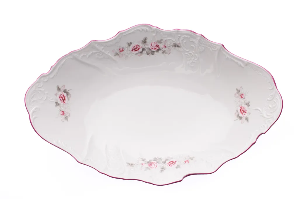 Corbeille à Pain Incassable et Chic en Porcelaine Thun Rose 34 cm
