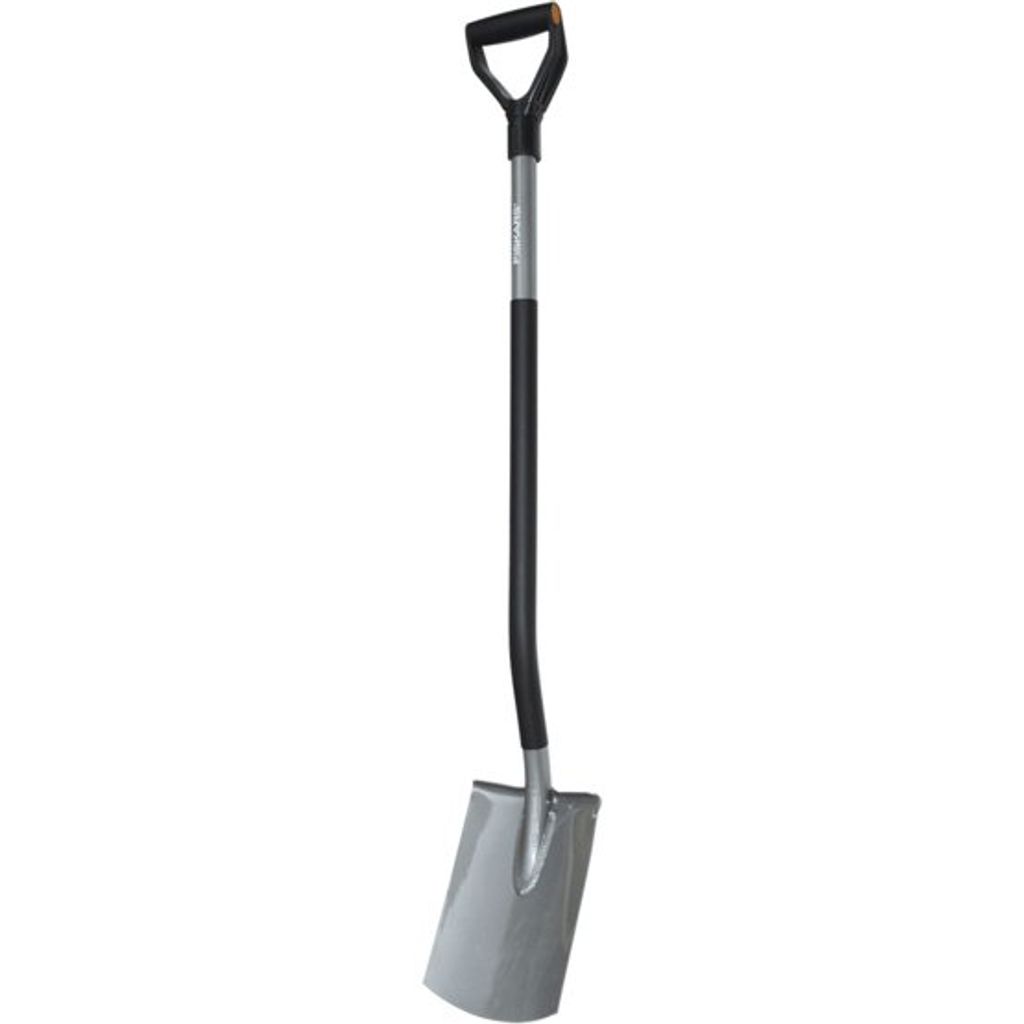 Fiskars Gerader Spaten Ergo Metallstiel Produktbild 
