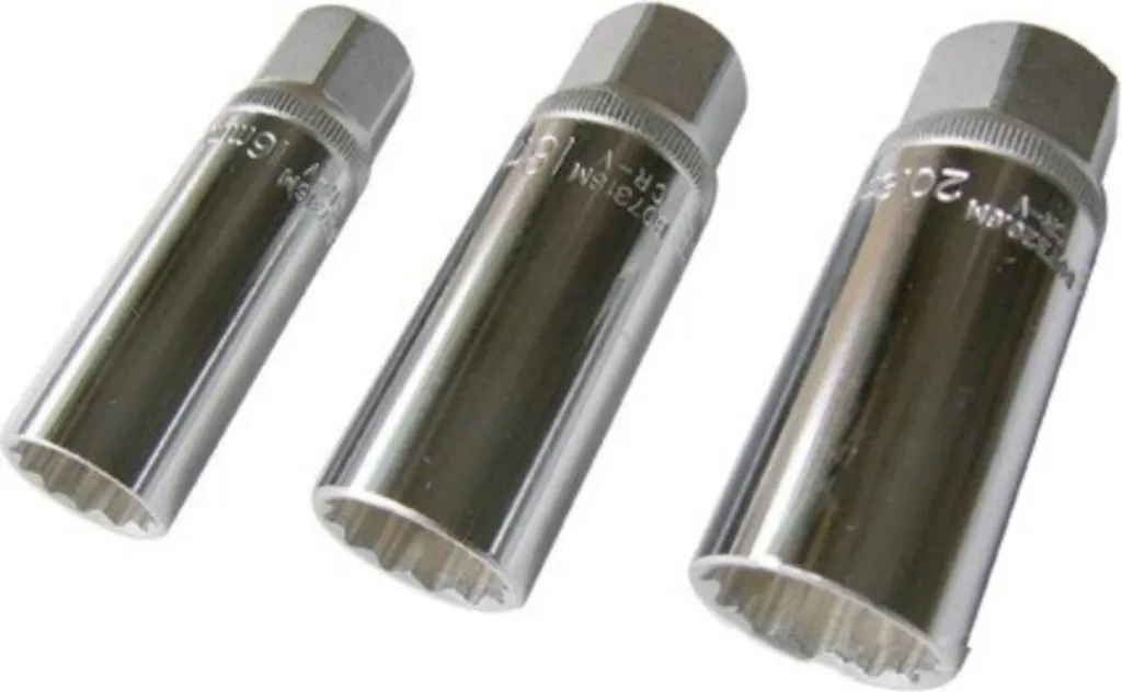 Clé à bougie magnétique JMP 3 en 1 pour moto et auto - Carré 3/8"