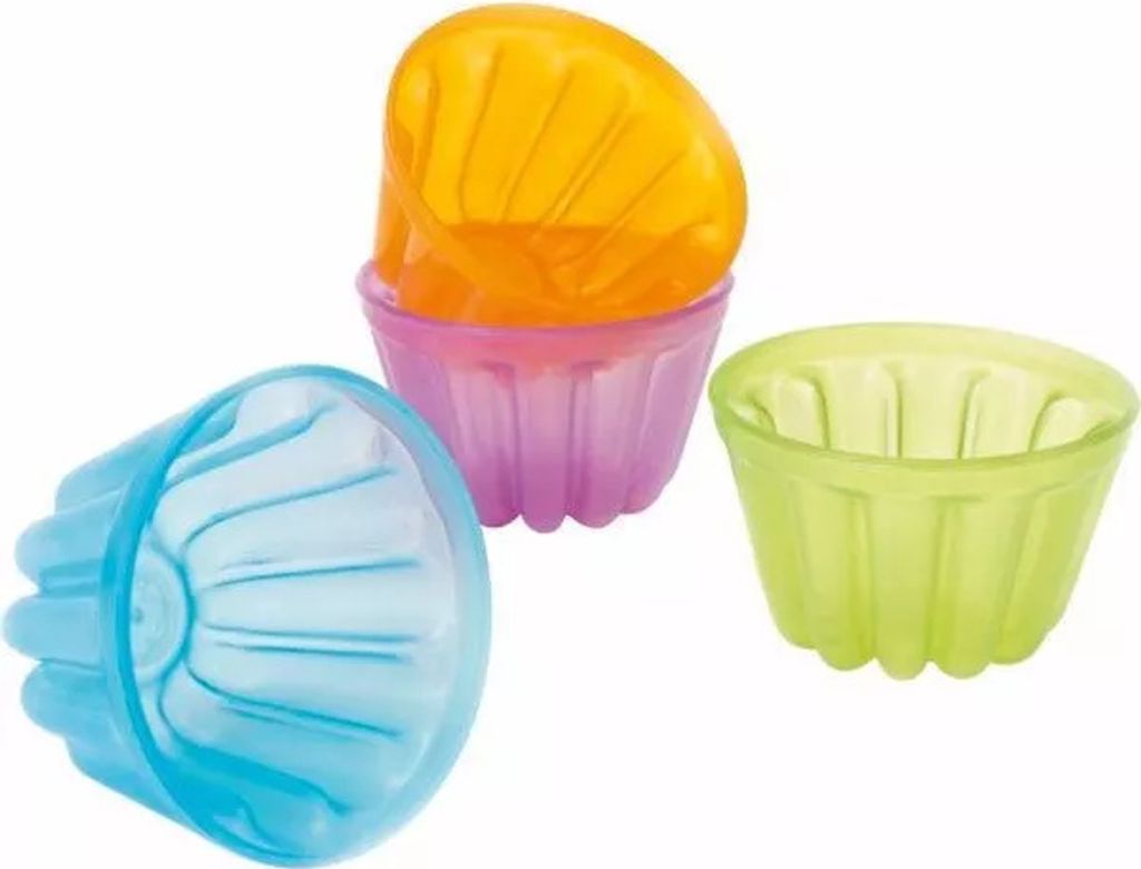 Puddingform 12-tlg., Kunststoff , färbig sortiert, Höhe: 45 Produktbild 