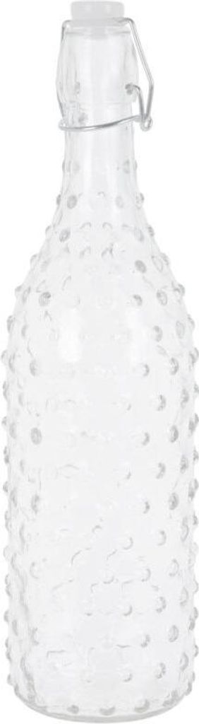 Bouteille en verre avec clip 1000ml, points Image du produit 