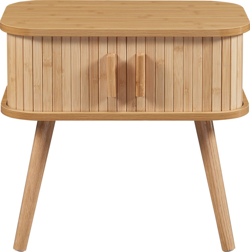 Nachttisch 'Nordkapp' mit 2 Türen 48 x 30 x 45 cm Holz Produktbild 