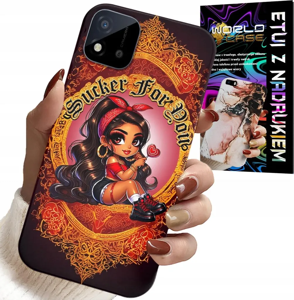 Custodia per Realme C11 2021 - Sucker For You Custodia alla moda con bambola + vetro