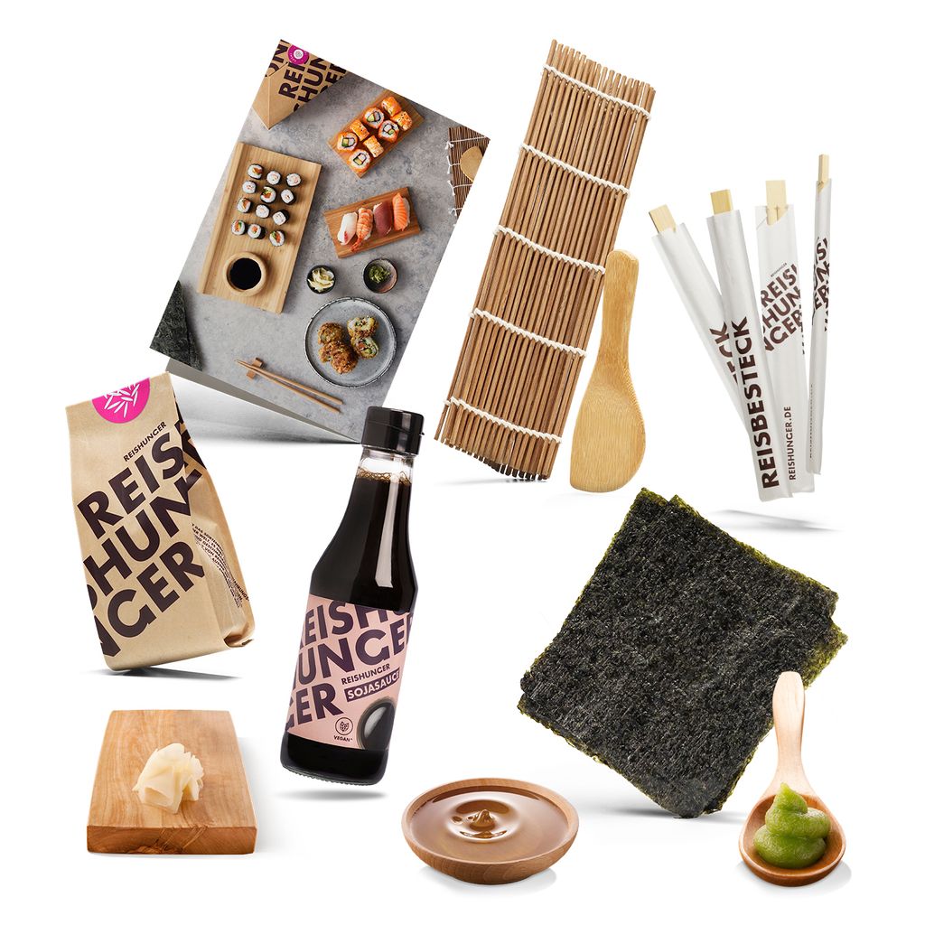 Reishunger Sushi Box (8-teilig, 4 Personen) - Zutaten Set Produktbild 