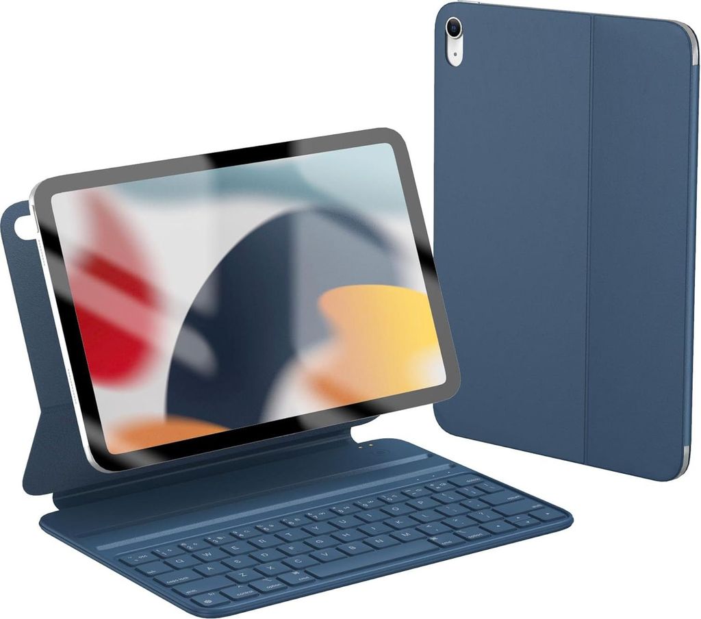 Hülle mit Tastatur für iPad 10. Generation HOU QWERTY Bluetooth ultradünn