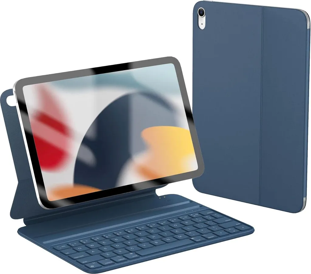 Housse iPad 10 Clavier Bluetooth AZERTY 2022 Étui Ultrafin HOU
