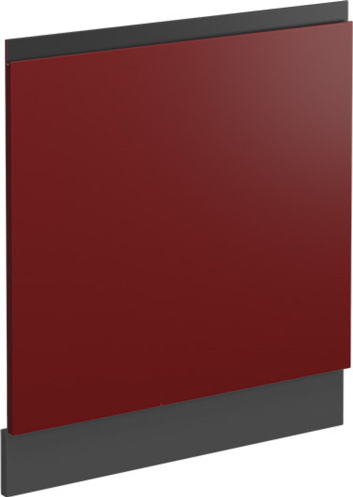 Frontblende Vicco R-Line Rot 59.6 cm J-Shape, ohne Arbeitsplatte, Model 39538