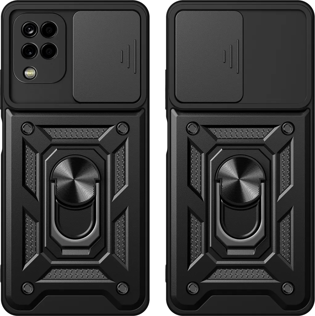 Custodia Samsung Galaxy A06 4G Oro: Cover Silicone con Anello e Stand - 2