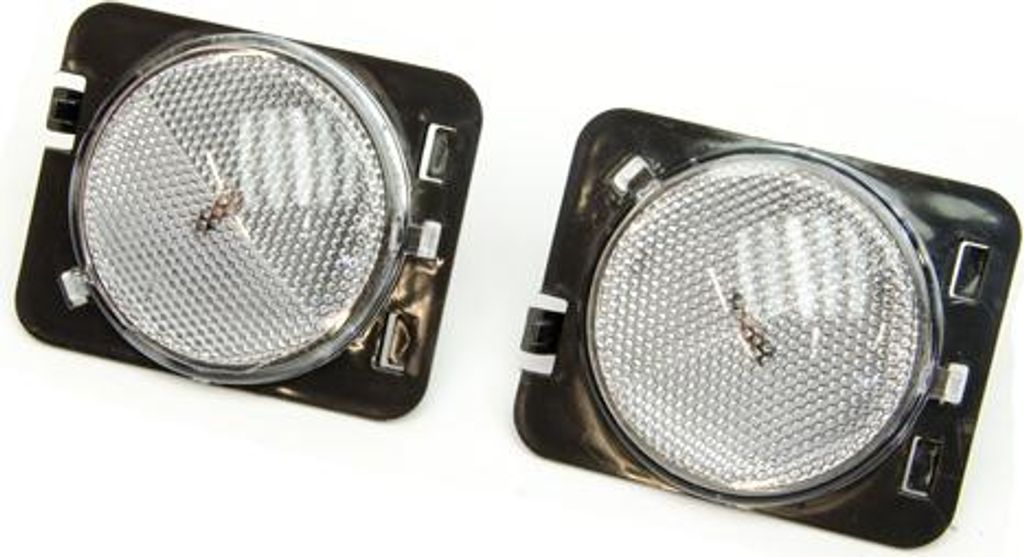 Blinker Blinkleuchten weiß 2 teilig ohne Jeep Wrangler JK 07-