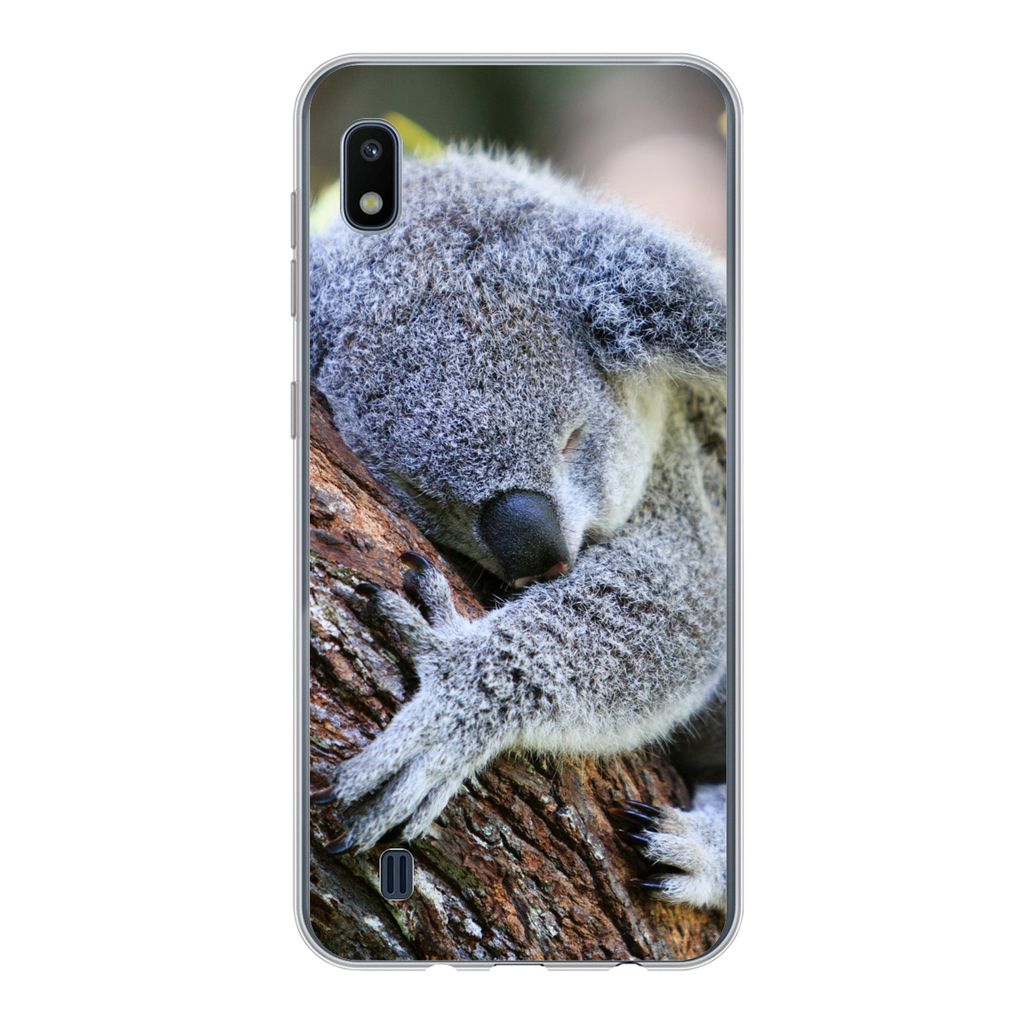 MuchoWow Handyhülle Schutzhülle Hülle für Samsung Galaxy A10 Koala - Kofferraum - Kuscheltier - Jungen - Mädchen Silikon Softcase Handy Hül...