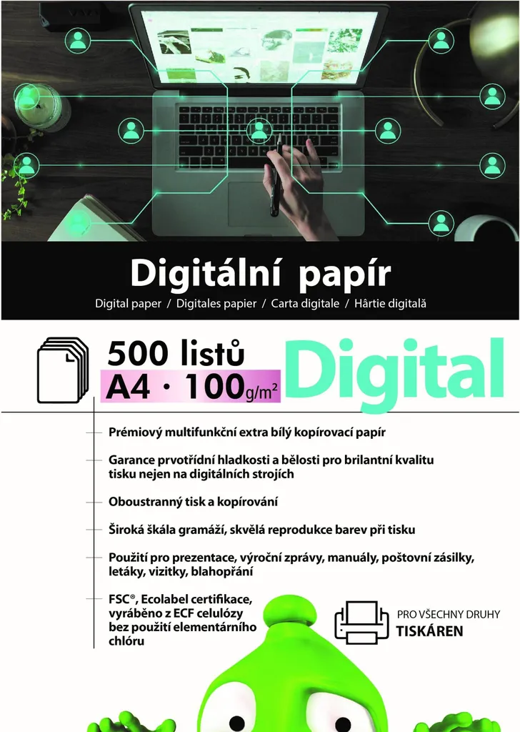 Papier A4 100g extra blanc haute performance pour des impressions sans traces