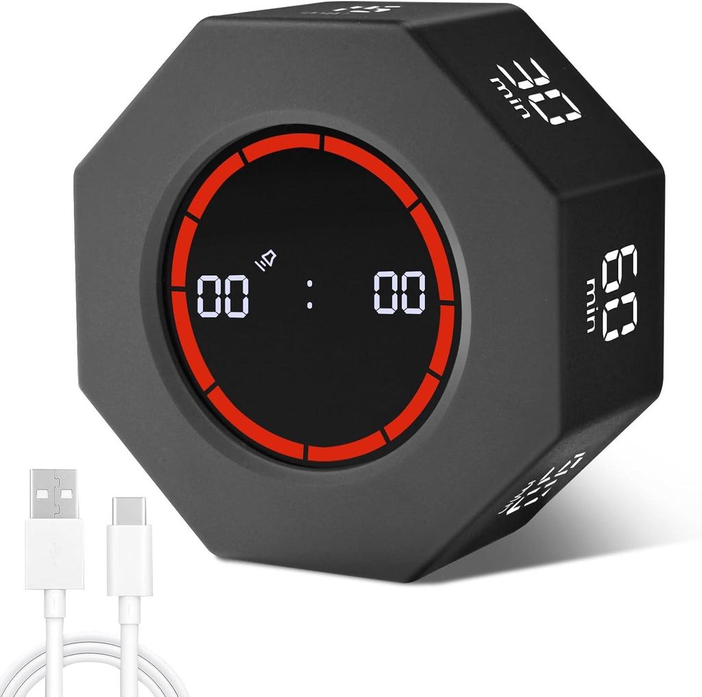 Küchentimer Digital, Digital Küchen Timer mit LED-Anzeige, Produktbild 