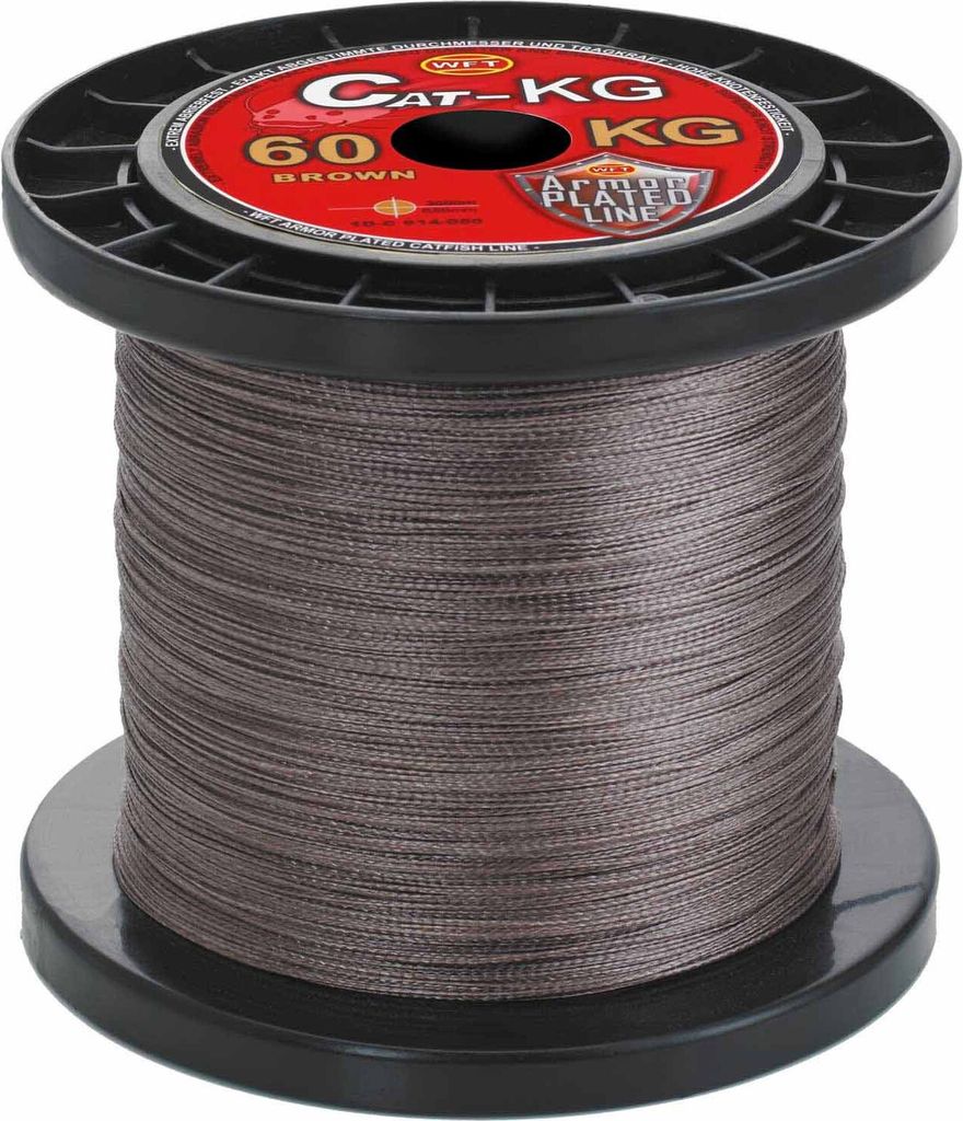 25m geflochtene Angelschnur WFT Cat KG Brown., Durchmesser pro mm:0,60