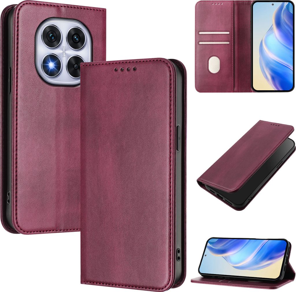 Handyhülle für Xiaomi Redmi Note 14 Pro 5G/Note 14 Pro+ 5G/Poco X7 5G, Vintage Leder RFID Schutz Kartenfach Standfunktion Magnetische Klapphülle...