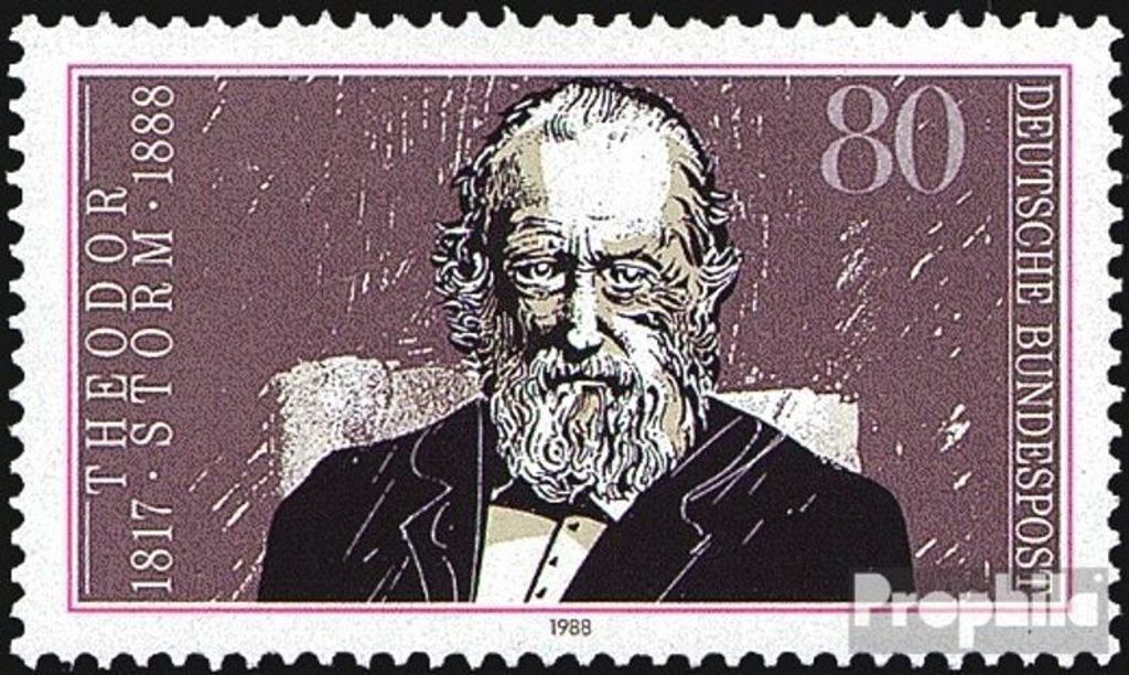 Briefmarken BRD (BR.Deutschland) 1988 Mi 1371 (kompl.Ausgabe) postfrisch 100.Todestag von Storm