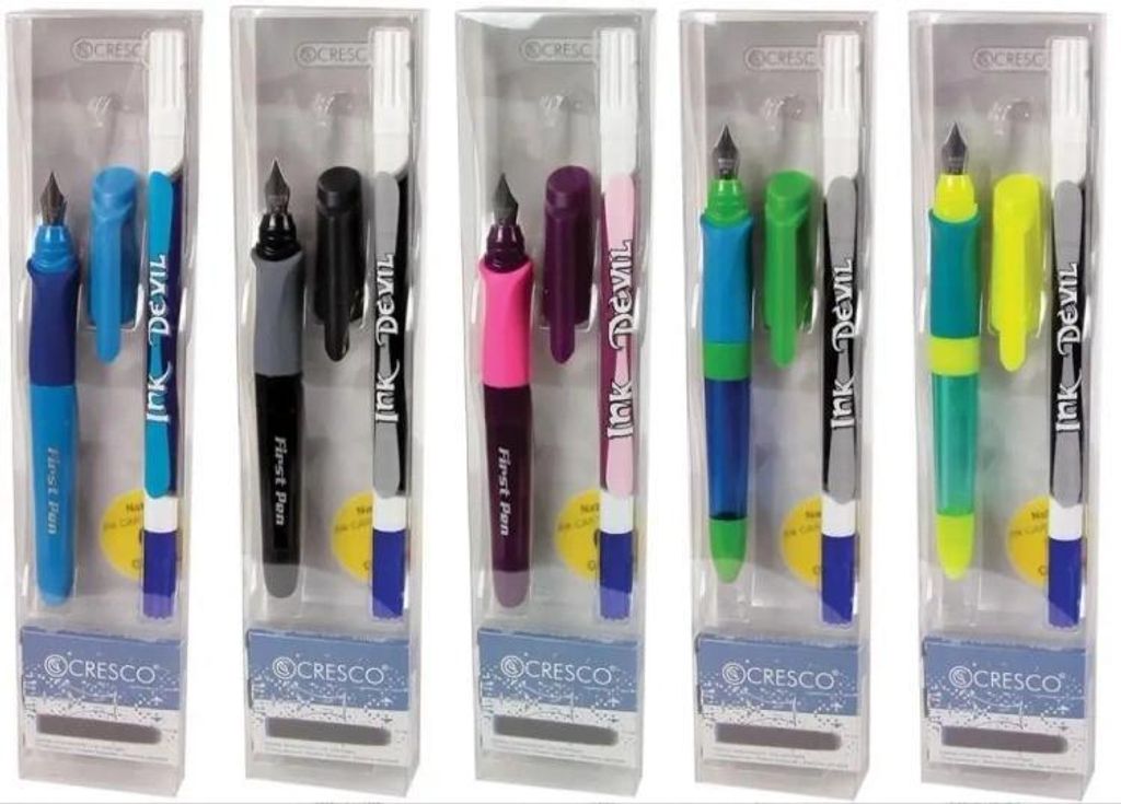 First Pen Füllfederhalter + Radiergummi + 6 Patronen – Cresco