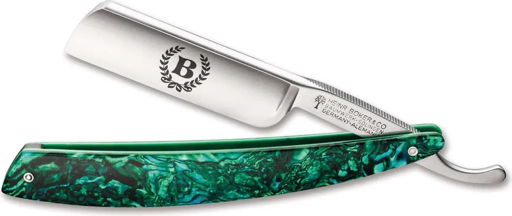 Rasoir Böker Abalone anti-irritations pour barbes dures et peaux sensibles