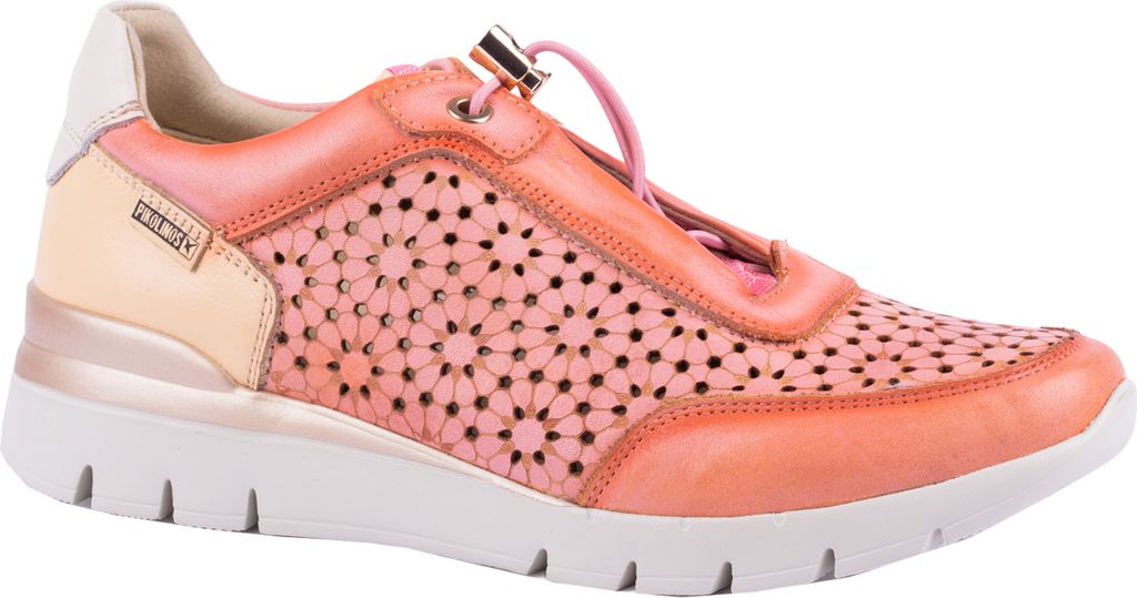 Pikolinos Damen Sneaker Halbschuh Schnürer Leder Zugband Cantabria W4R-6584, Größe:41 EU, Farbe:Orange
